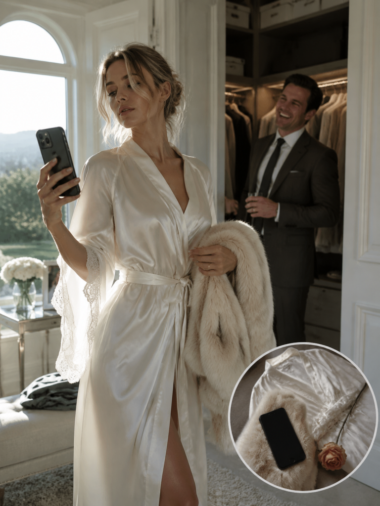 HIS MISTRESS FILMED HERSELF IN MY CLOSET CALLING IT A “RICH WIFE STARTER PACK” — SHE HAD NO IDEA WHOSE NOTES SHE WAS STANDING ON