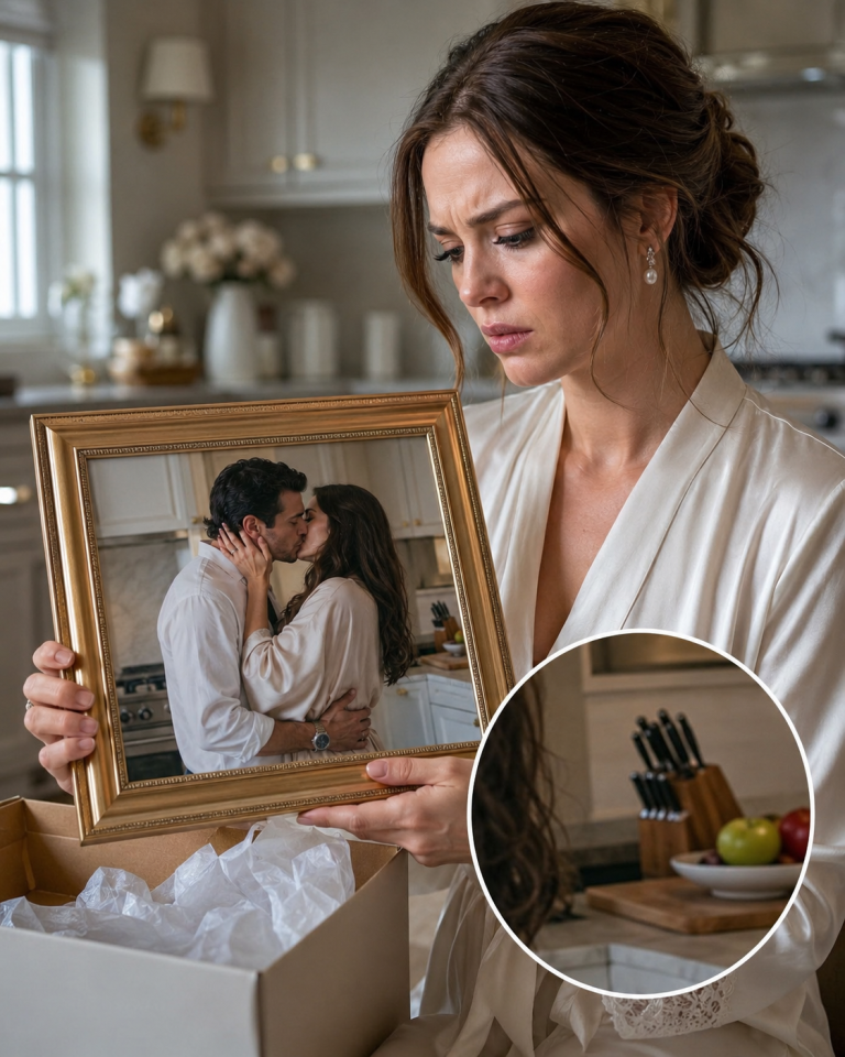 THE MISTRESS MAILED ME A PHOTO OF THEM KISSING IN MY KITCHEN — SHE DIDN’T NOTICE WHAT WAS SITTING ON THE COUNTER BEHIND THEM