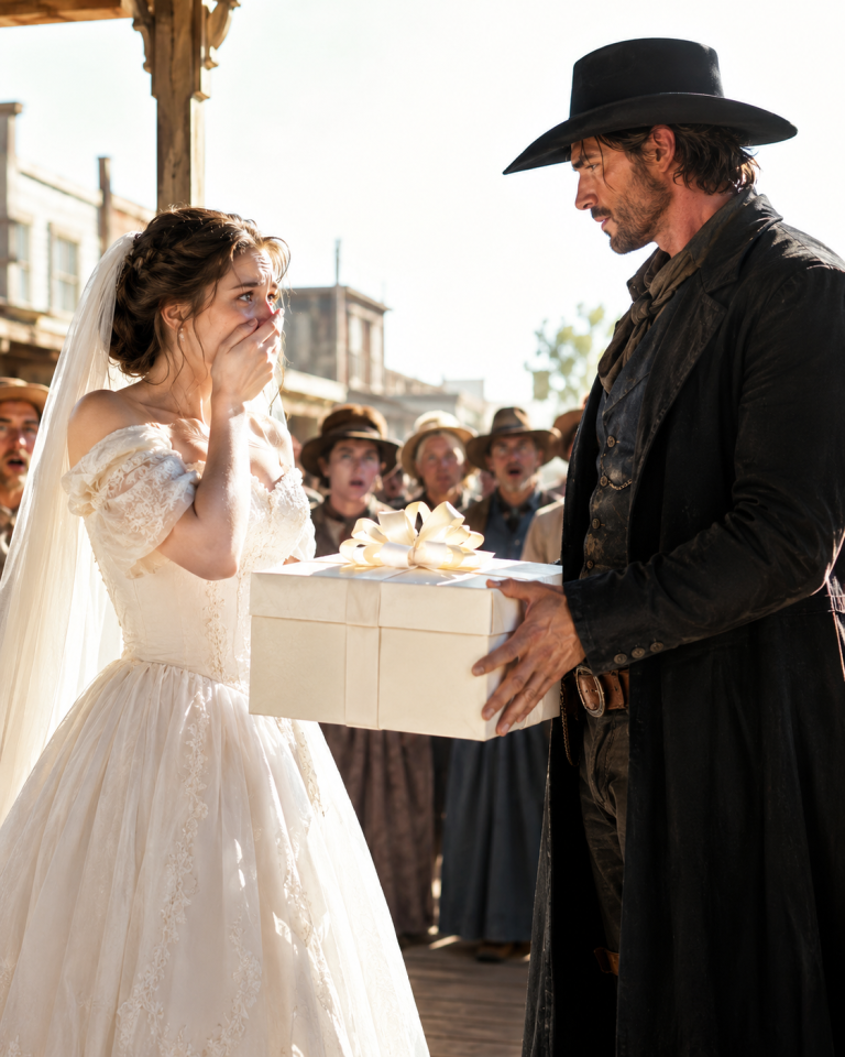 The Whole Town Believed A Rancher Bought Himself A Bride At Auction — What He Signed Over To Her In Front Of Everyone Silenced The Church