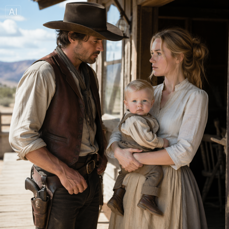 SHE STEPPED OFF THE STAGE COACH WITH A BABY IN HER ARMS — And the Rancher Recognized the Child’s Eyes as His Own
