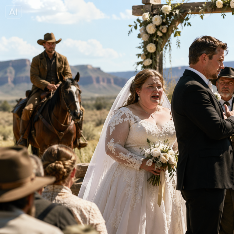 SHE WAS STILL HOLDING HER WEDDING BOUQUET WHEN A STRANGER WALKED DOWN THE AISLE — And Led Her Out Before She Could Fall Apart