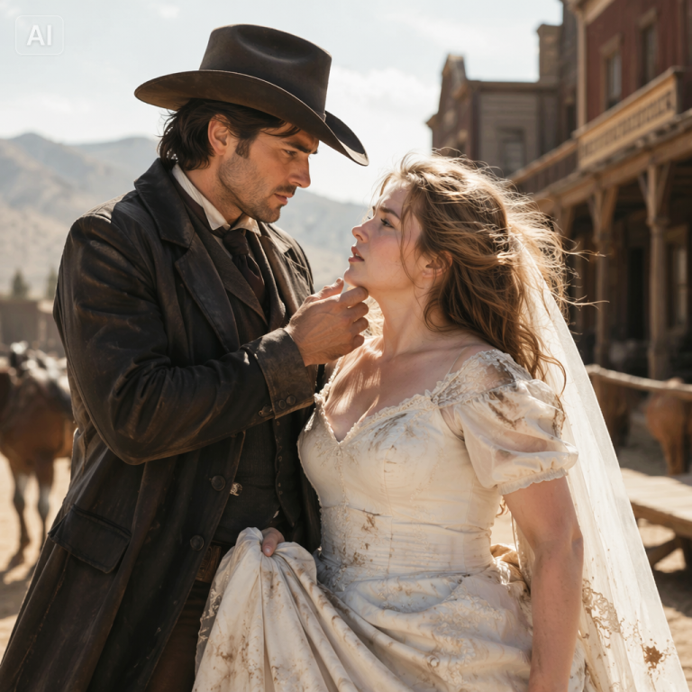 SHE RAN FROM HER OWN WEDDING IN A STORM — Then Stumbled Into a Stranger’s Barn, and He Lied to the Sheriff to Keep Her