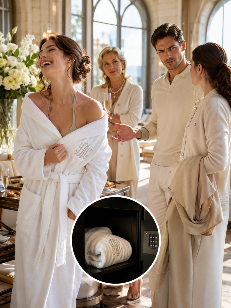 MY HUSBAND’S GIRLFRIEND WORE MY MONOGRAMMED ROBE TO THE FAMILY RETREAT — SHE HAD NO IDEA WHOSE SUITE IT CAME FROM
