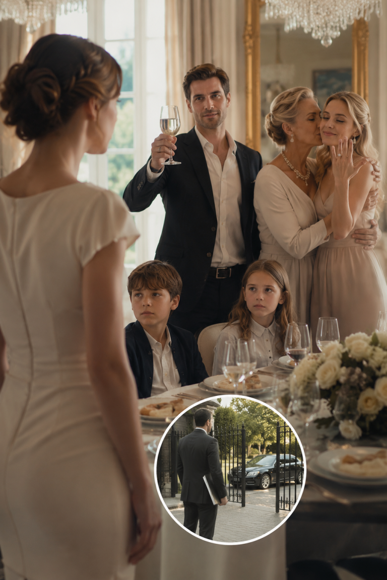 My husband’s mistress raised a champagne glass at his mother’s table and announced she’d legally taken his name — using a pen that was never his to give her