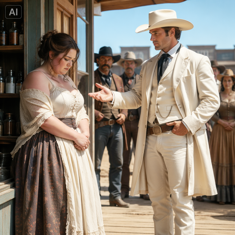 A Poor Widow With An Empty Basket Was Ignored By The Town — Until The Wealthiest Rancher Rode In And Offered Her A Future She Couldn’t Refuse