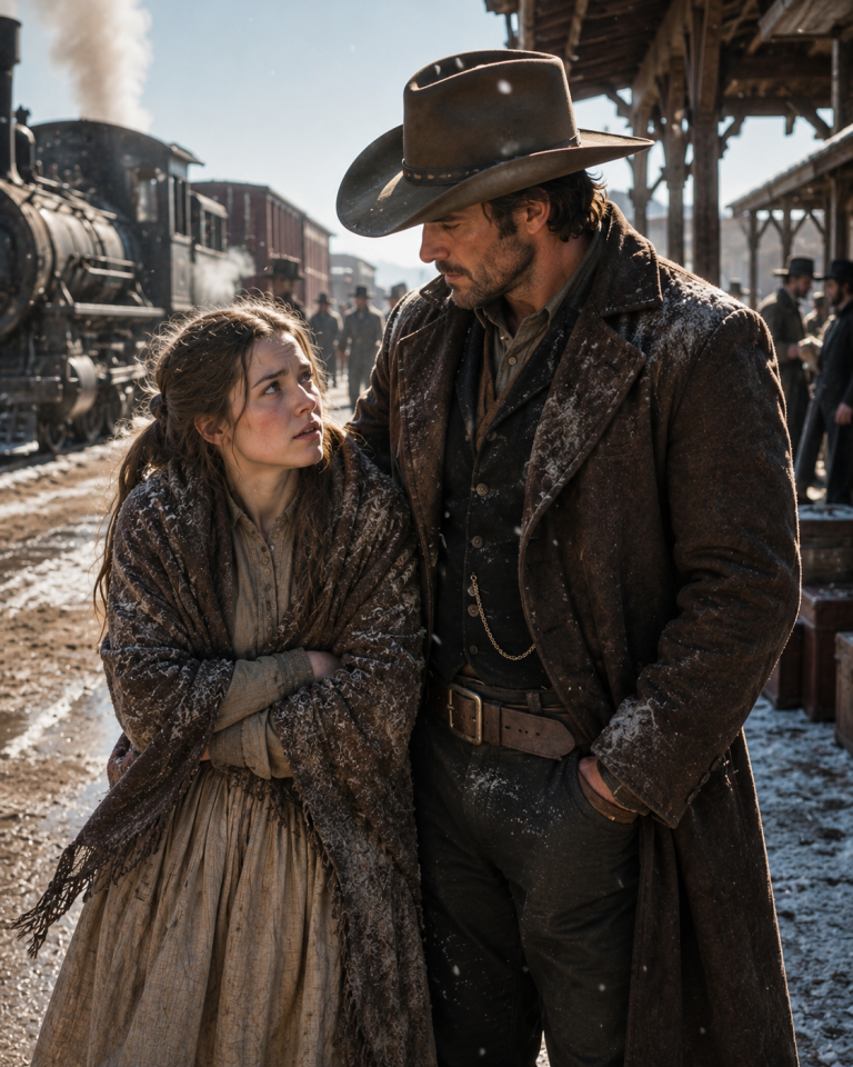 A Rancher Found a Dying Stranger on a Frozen Platform — She Turned Out to Be the Last Voss Standing Between a Land Syndicate and Everything He Owned