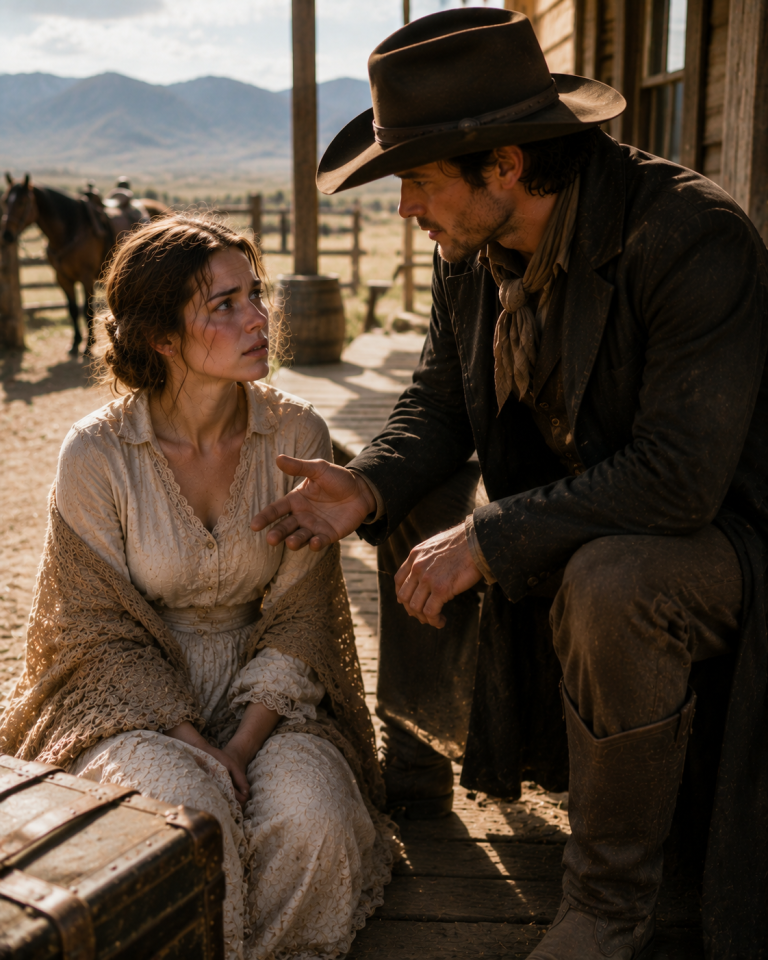 HE ANSWERED HER DESPERATE FLIGHT WEST WITH A JOB OFFER INSTEAD OF PITY — THEN HIS BROTHER BROUGHT THE MAN WHO’D RUINED HER STRAIGHT TO THE RANCH